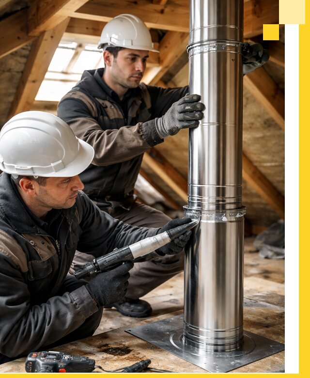 Монтаж дымоходов для каминов в Дедовске с гарантией качества