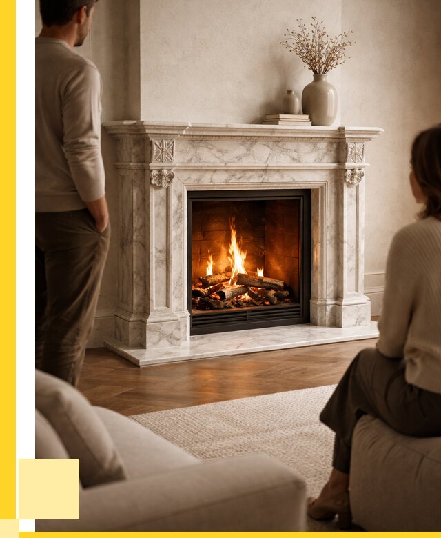 Мраморные камины под ключ в Дедовске от 274875 р. | ЭриданДдв