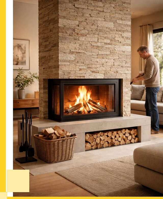 Дровяной камин под ключ в Дедовске от 219900 р. | ЭриданДдв