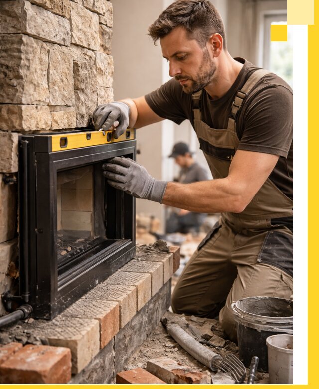 Дровяные камины под ключ в Дедовске: монтаж, обустройство