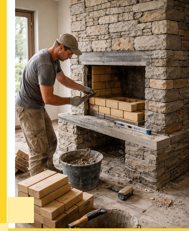 Кладка каминов и камина в Дедовске от 27488 р. ЭриданДдв