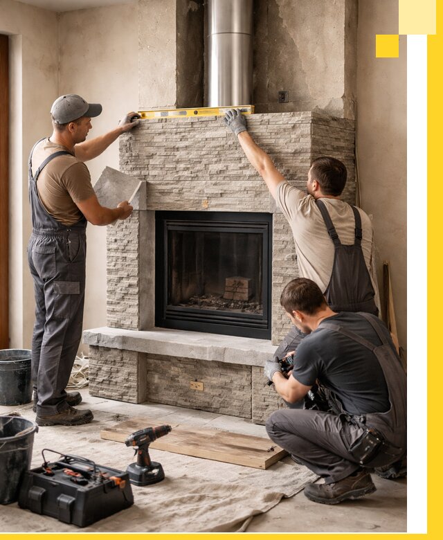 Профессиональный монтаж каминов под ключ в Дедовске для дома