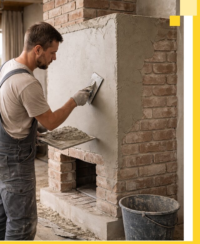 Отделка печей и облицовка каминов в Дедовске под ключ