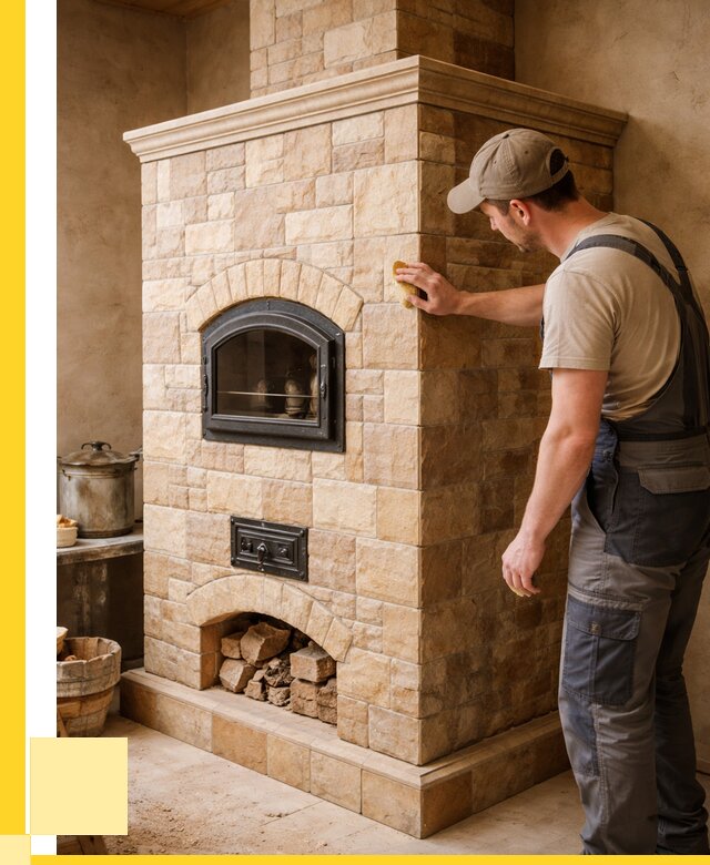 Облицовка печей в Дедовске от 4948 р. под ключ | ЭриданДдв