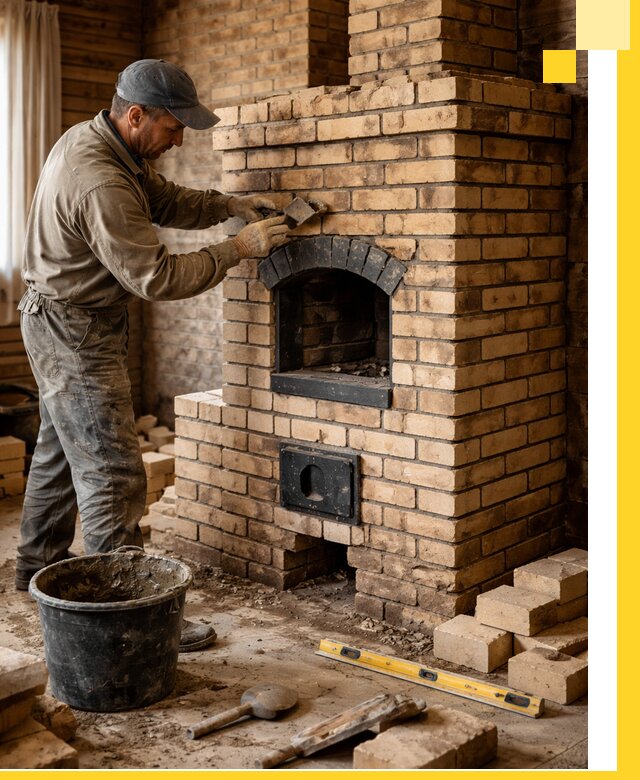 Кирпичные печи под ключ в Дедовске: проектирование и кладка