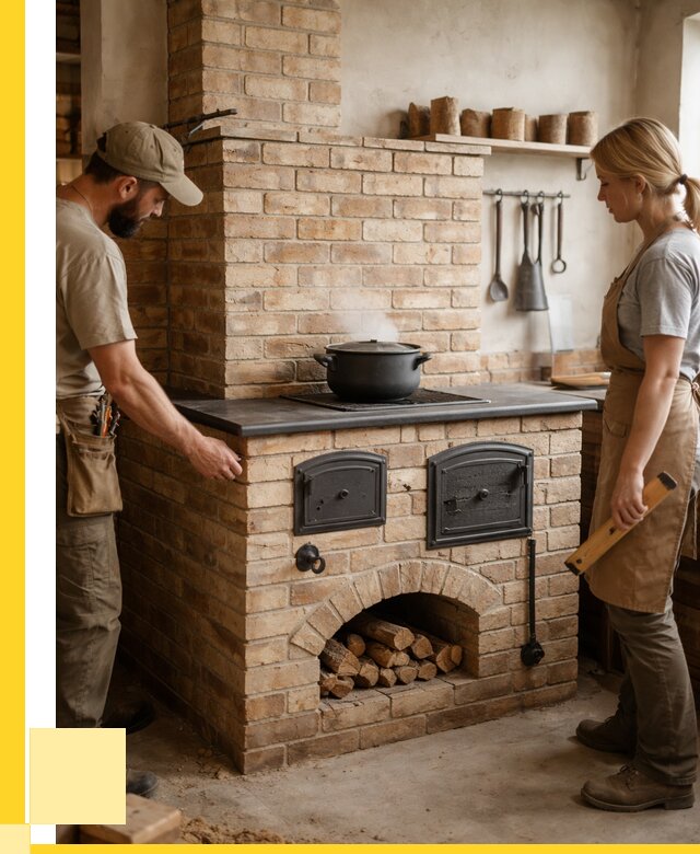 Варочно отопительные печи в Дедовске от 98955 р. | ЭриданДдв