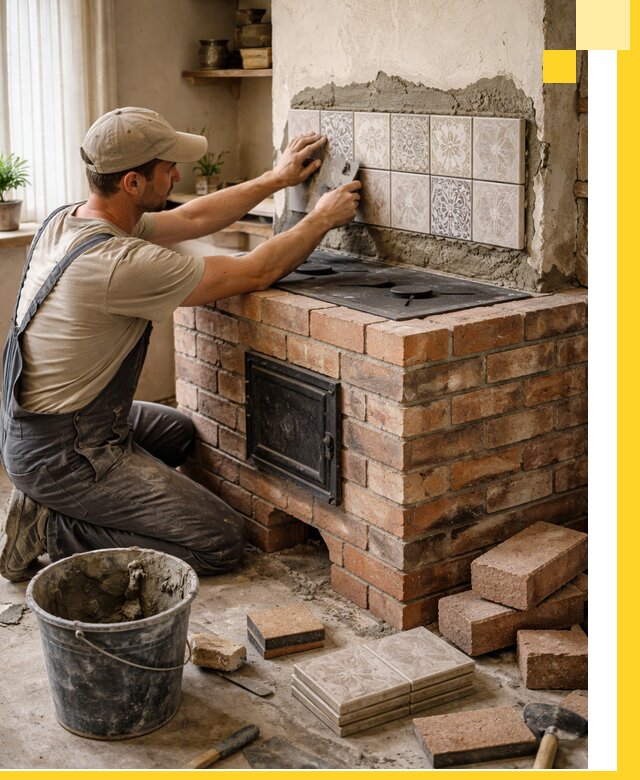 Печи с плитой на заказ монтаж гарантия и сервис в Дедовске