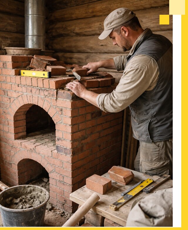 Изготовление и установка русских печей в Дедовске под ключ