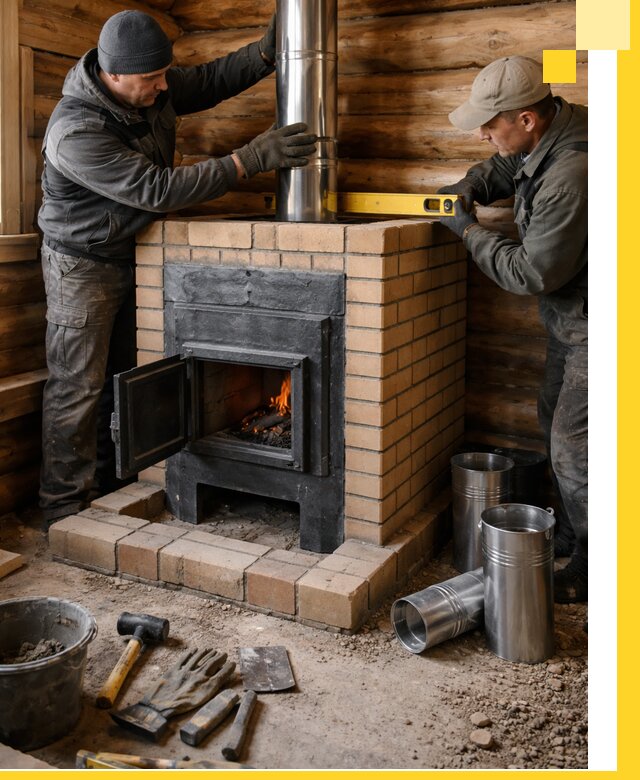 Проектирование, изготовление и установка банных печей в Дедовске