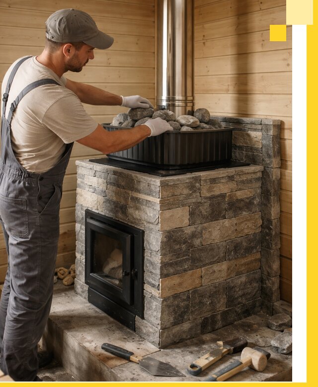 Печи для парной в Дедовске, производство, монтаж и обслуживание