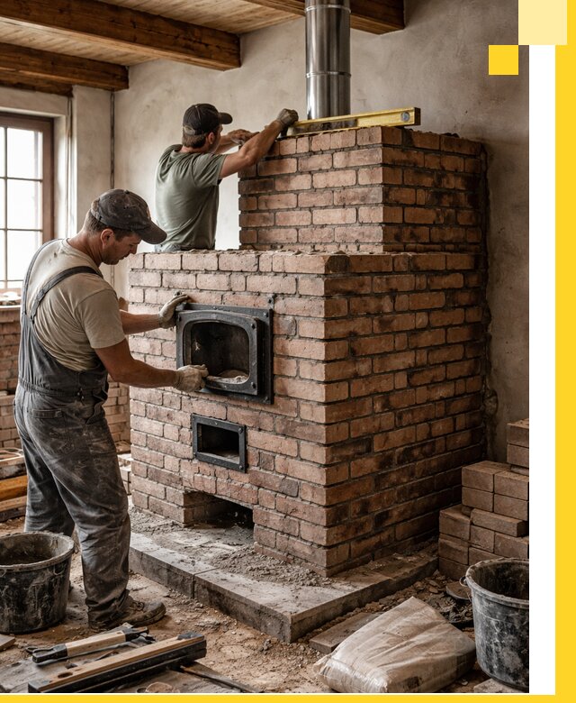 Печи для загородного дома под ключ в Дедовске — монтаж и сервис