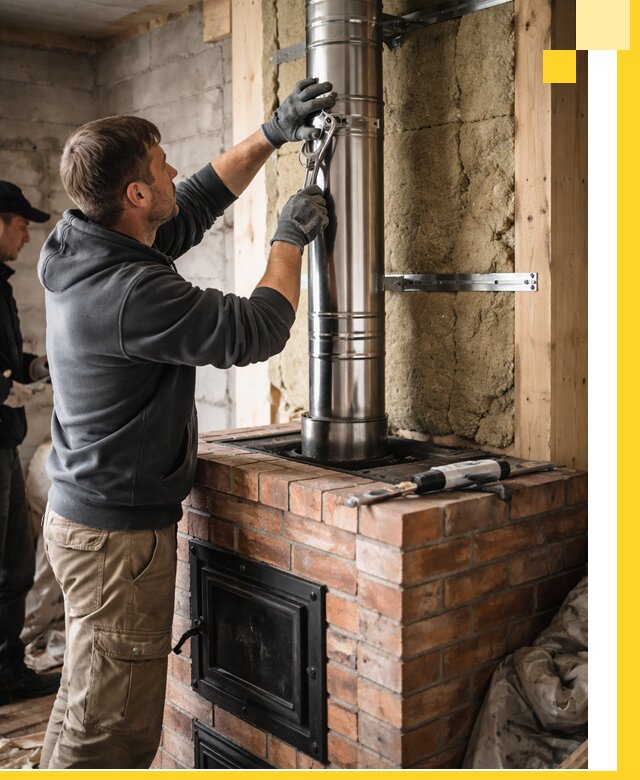 Изготовление и монтаж печей и дымоходов под ключ в Дедовске