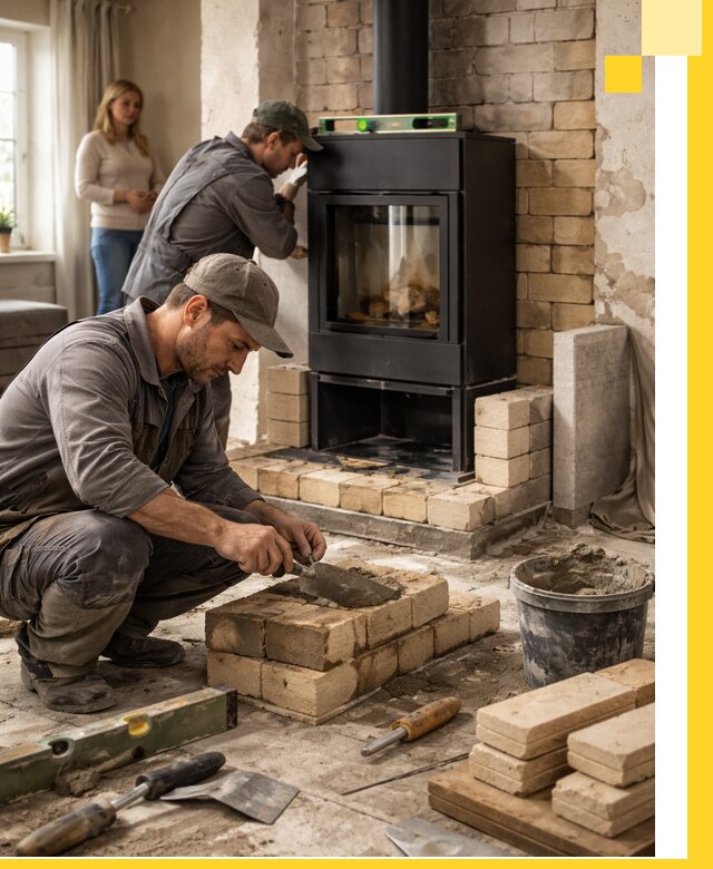 Печи и камины под ключ: проект, установка в Дедовске