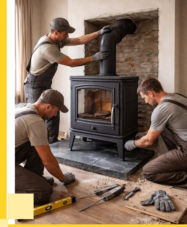 Монтаж печи камина в частном доме в Дедовске от 27488 р. | ЭриданДдв