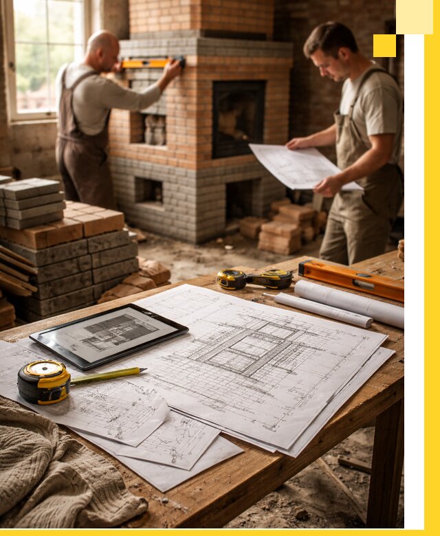 Проекты печей и каминов с индивидуальным дизайном в Дедовске