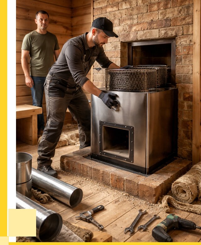 Монтаж банных печей под ключ в Дедовске от 19791 р., ЭриданДдв