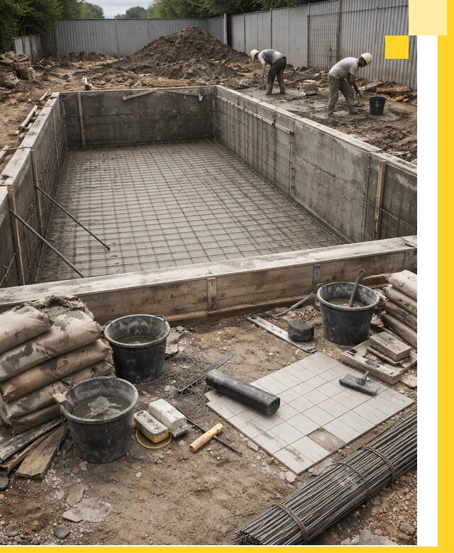 Строительство бассейнов под ключ в Дедовске, дизайн и монтаж