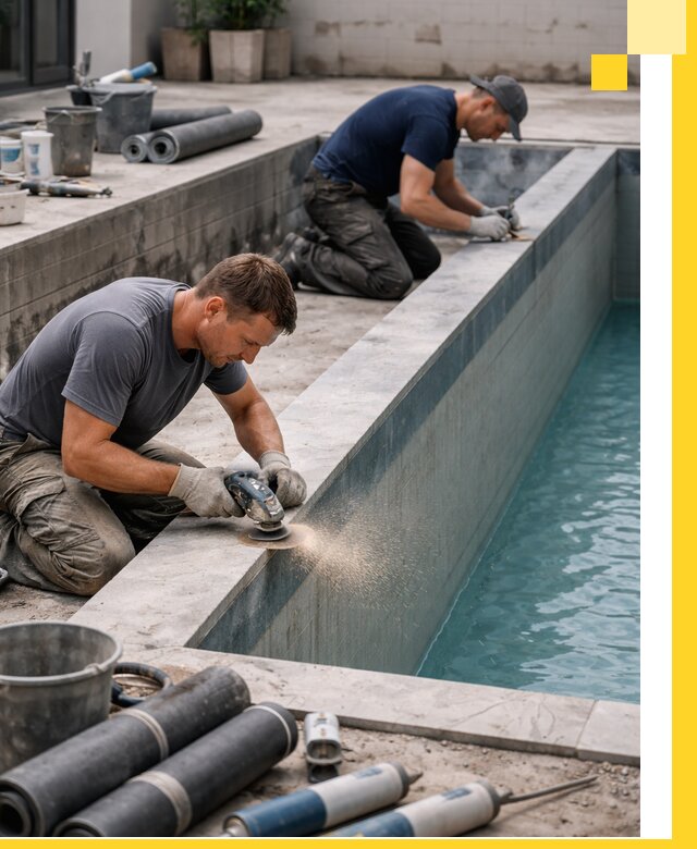 Профессиональный ремонт бассейнов под ключ в Дедовске