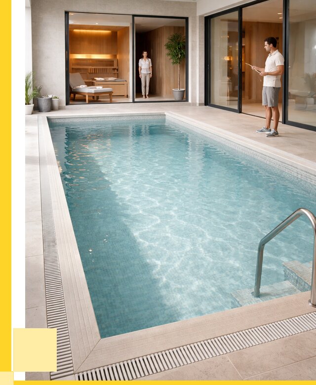 Отделка бассейна пленкой ПВХ в Дедовске от 3848 р. - ЭриданДдв