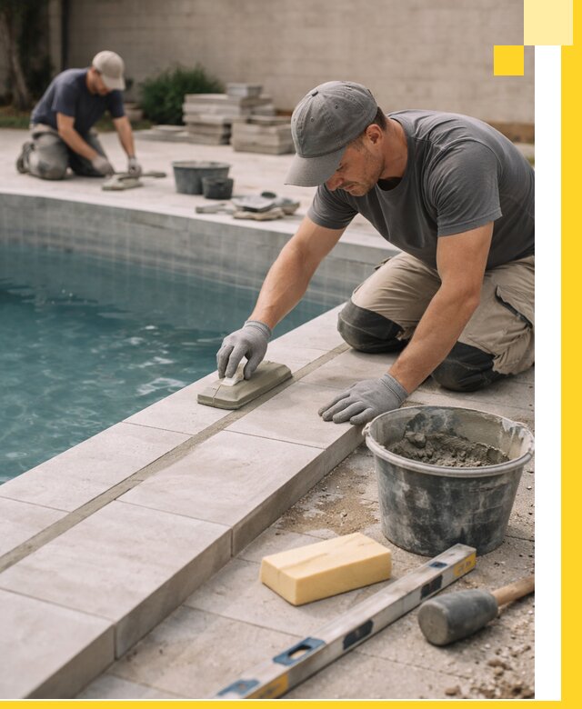 Отделка бассейнов в Дедовске: декоративная отделка и гидроизоляция