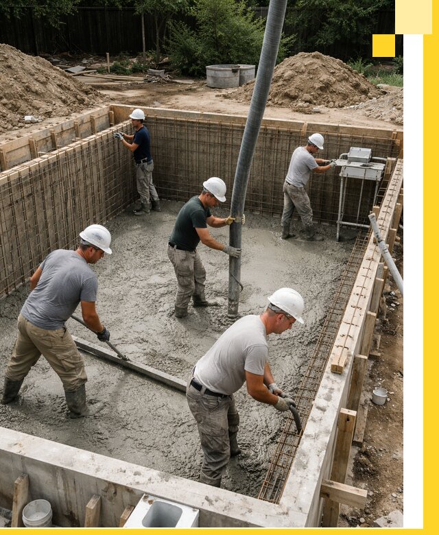 Строительство бетонных бассейнов под ключ в Дедовске