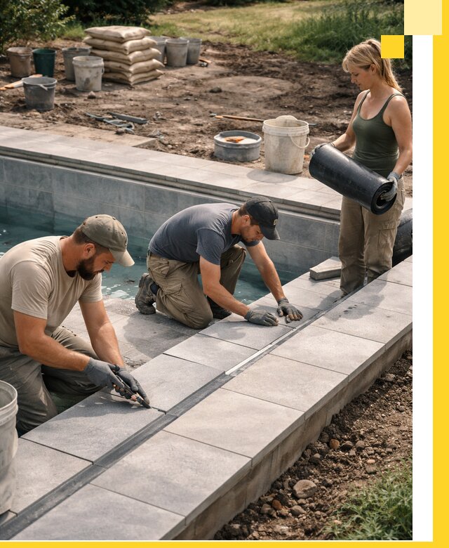 Строительство и монтаж уличных бассейнов под ключ в Дедовске