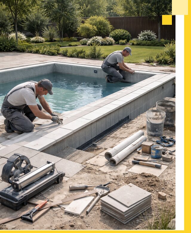 Строительство открытых бассейнов под ключ в Дедовске профессионально