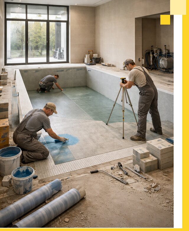 Проект и строительство закрытых бассейнов в Дедовске под ключ