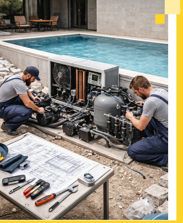 Проектирование и монтаж бассейнов с подогревом в Дедовске