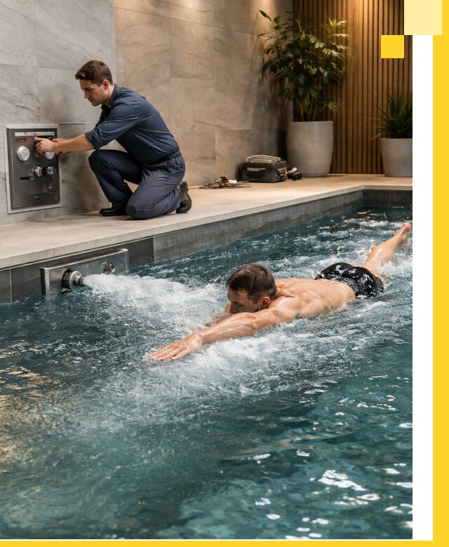 Проектирование и монтаж бассейнов с противотоком в Дедовске