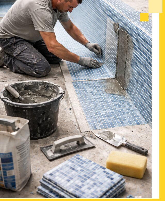 Укладка и ремонт мозаики для бассейнов под ключ в Дедовске