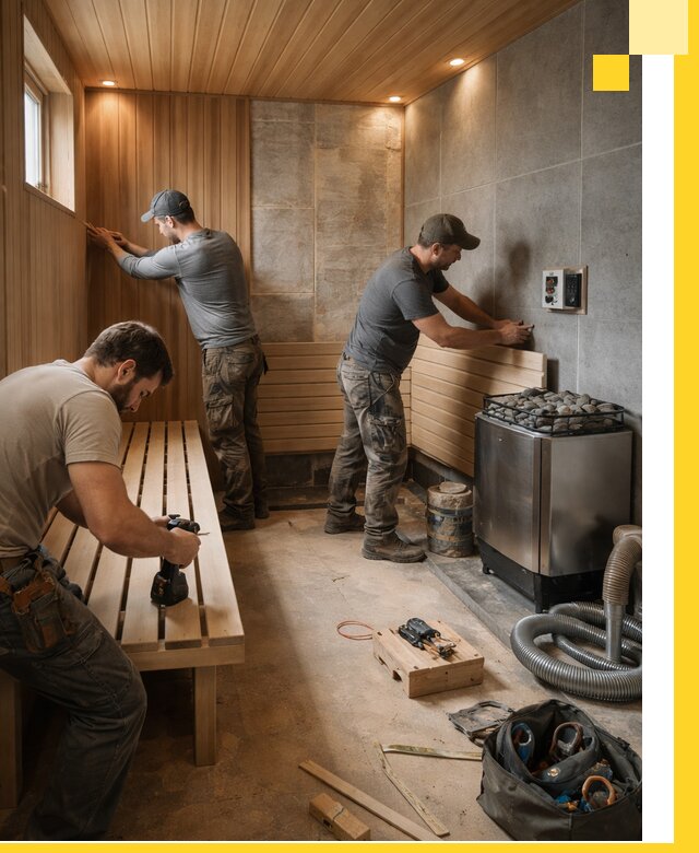 Сауны под ключ в Дедовске, проектирование, строительство, отделка