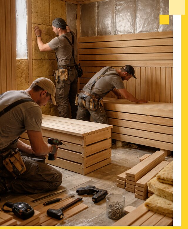 Профессиональное строительство саун под ключ в Дедовске