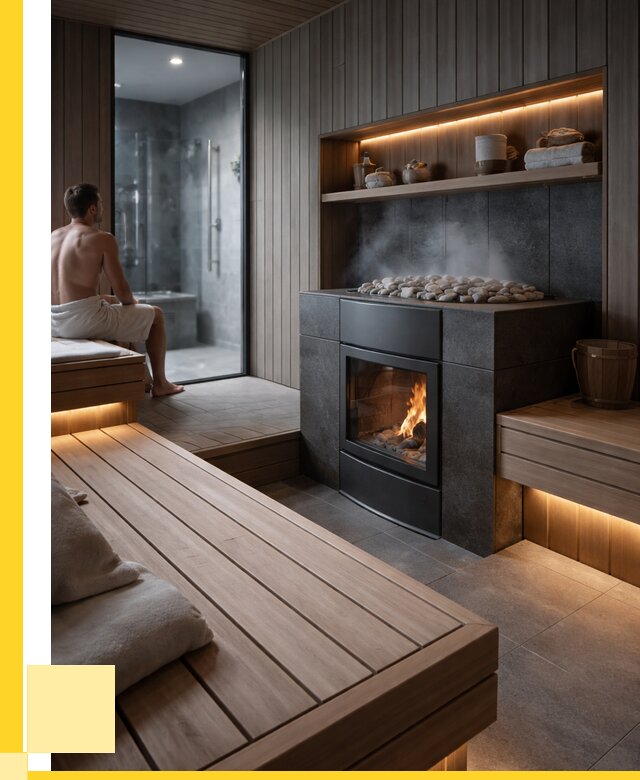 Проект сауны в частном доме в Дедовске от 38483 р. | ЭриданДдв