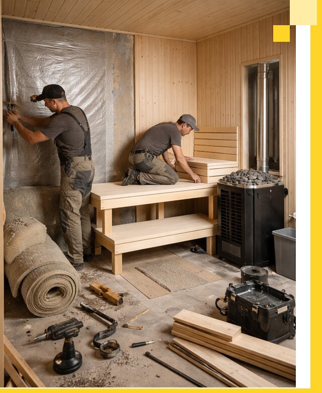 Проекты саун под ключ в Дедовске дизайн и строительство