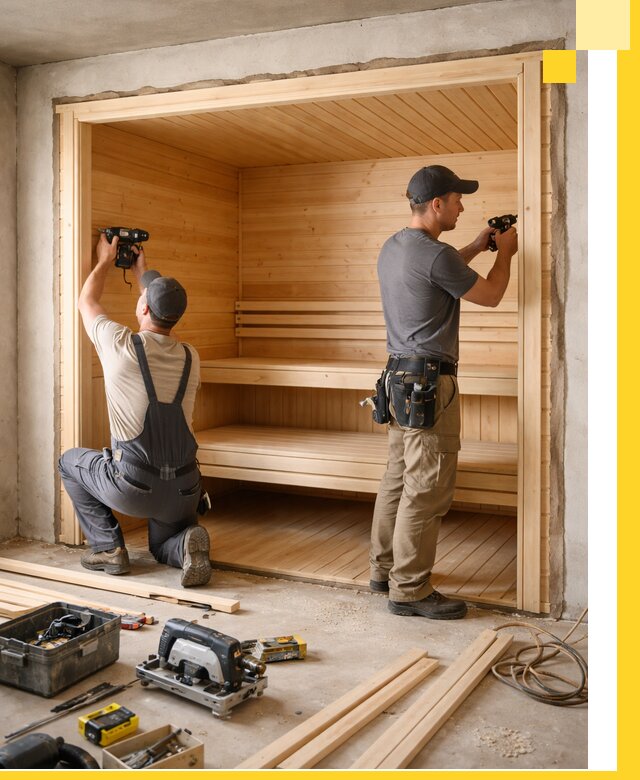 Монтаж саун под ключ в Дедовске — проектирование и установка