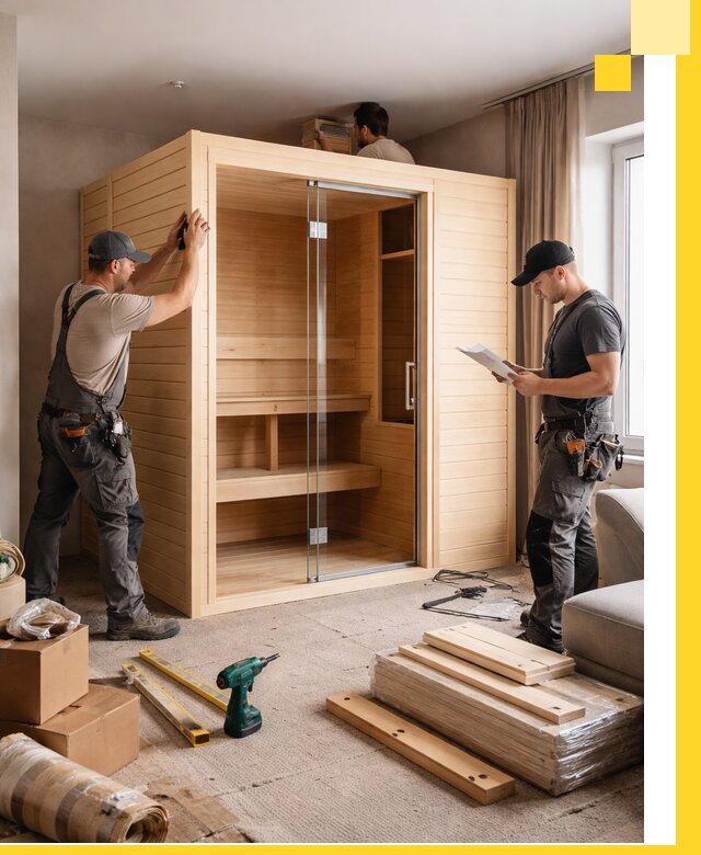 Установка и благоустройство саун в квартире в Дедовске