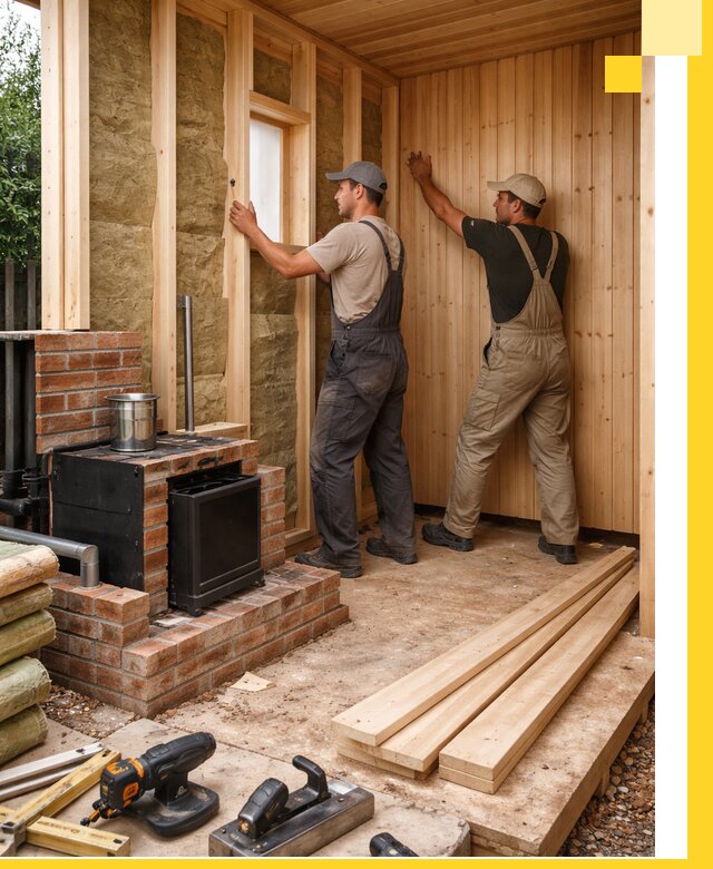 Строительство и установка дачных саун под ключ в Дедовске