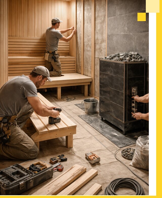 Дизайн и строительство интерьерных саун под ключ в Дедовске