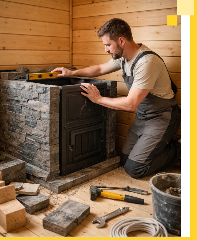 Производство и установка печей для саун под ключ в Дедовске