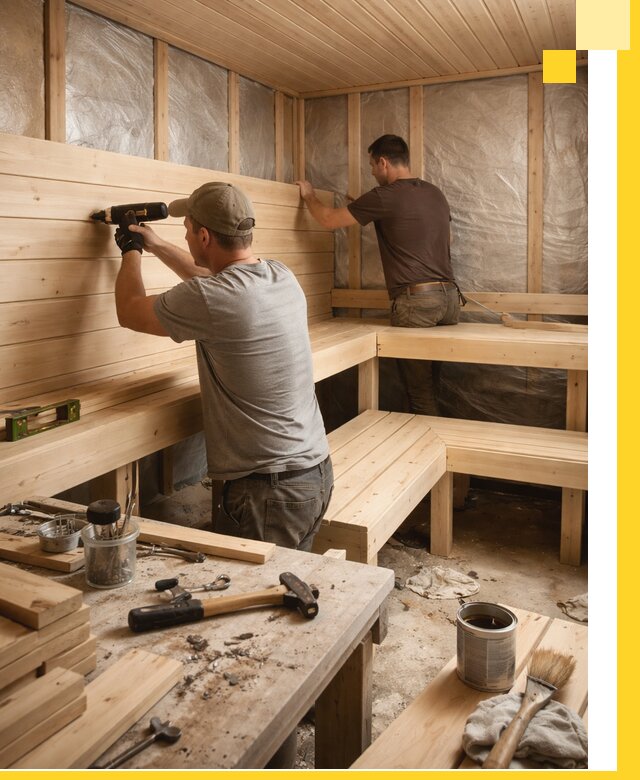 Профессиональная отделка бань и саун под ключ в Дедовске