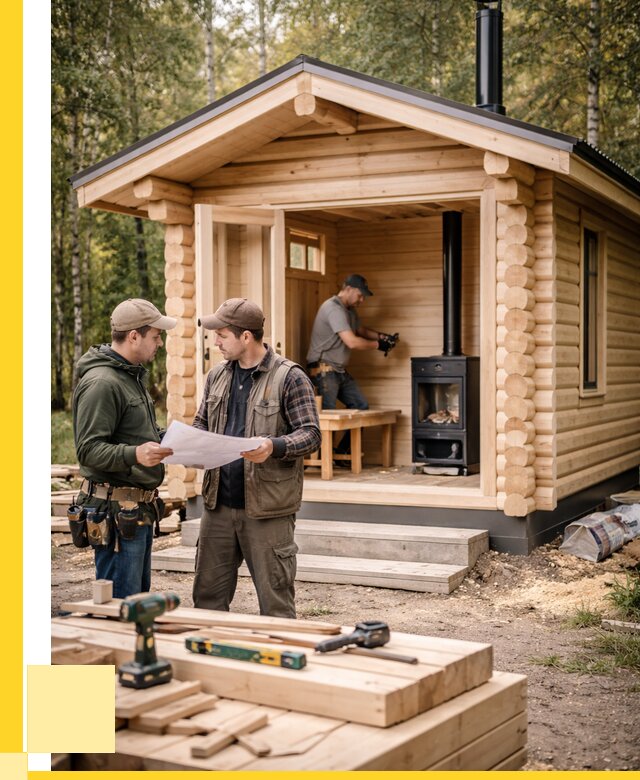 Монтаж бань под ключ в Дедовске — от 219900 р. | ЭриданДдв