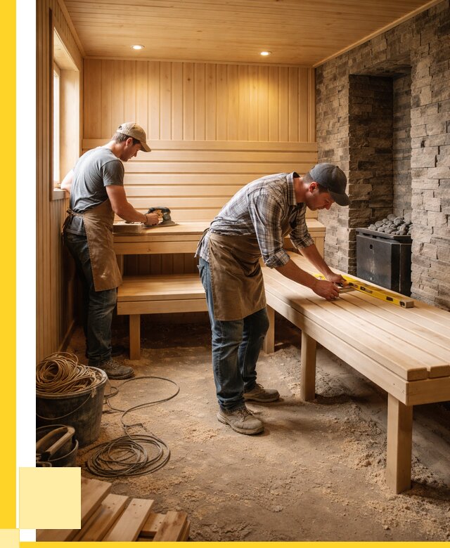 Отделка бани в Дедовске: внутренняя отделка от 3299 р. | ЭриданДдв