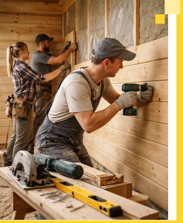 Обшивка бань под ключ в Дедовске: отделка стен и потолков