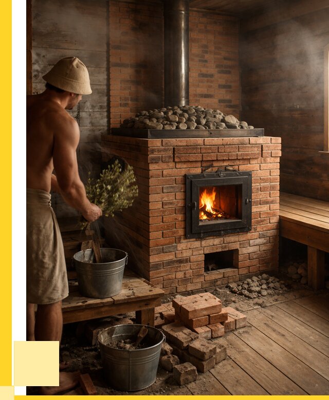 Кирпичные банные печи в Дедовске от 98955 р. | ЭриданДдв