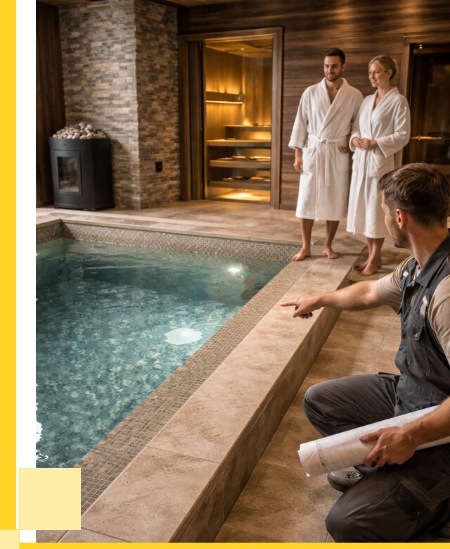 Проект бани с бассейном под ключ в Дедовске от 71468 р. | ЭриданДдв