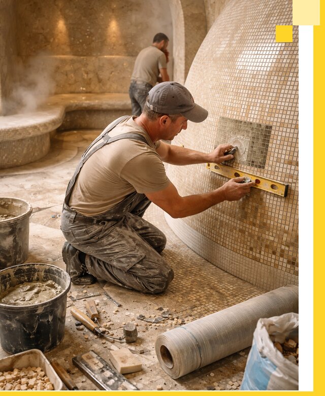 Хамам под ключ в Дедовске: проектирование, строительство, отделка