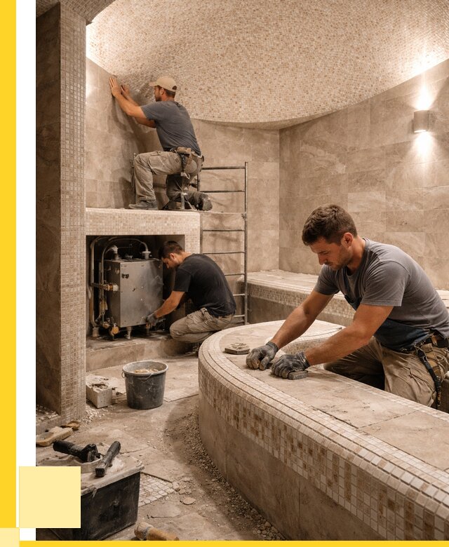 Монтаж хамамов под ключ в Дедовске от 274875 р. ЭриданДдв