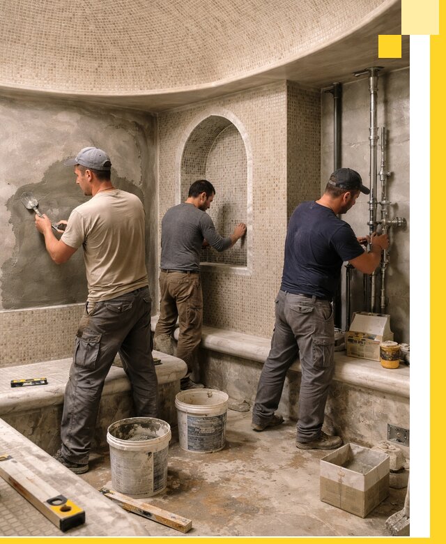 Профессиональный монтаж хамамов под ключ в Дедовске с гарантией