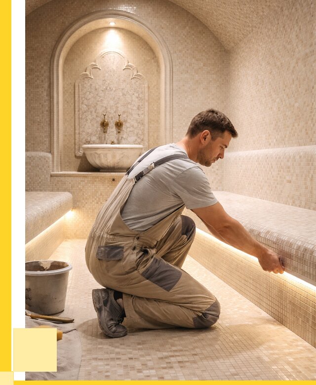 Отделка хамамов под ключ в Дедовске от 6047 р. | ЭриданДдв